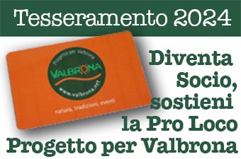 Sostieni Pro Loco Progetto per Valbrona, tesserati per il 2024!